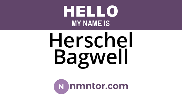 Herschel Bagwell