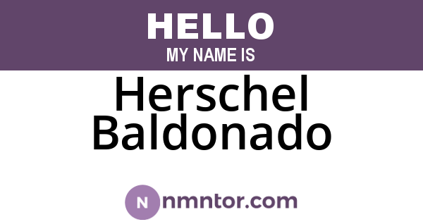 Herschel Baldonado