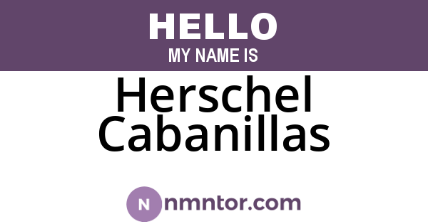 Herschel Cabanillas
