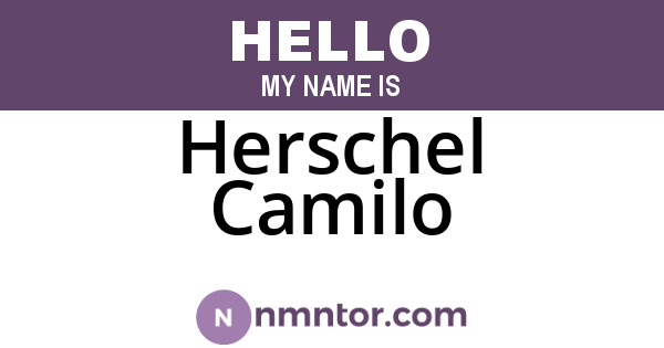 Herschel Camilo