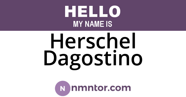 Herschel Dagostino