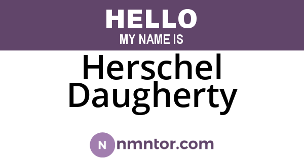 Herschel Daugherty