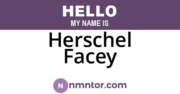 Herschel Facey