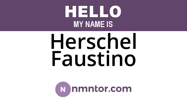 Herschel Faustino