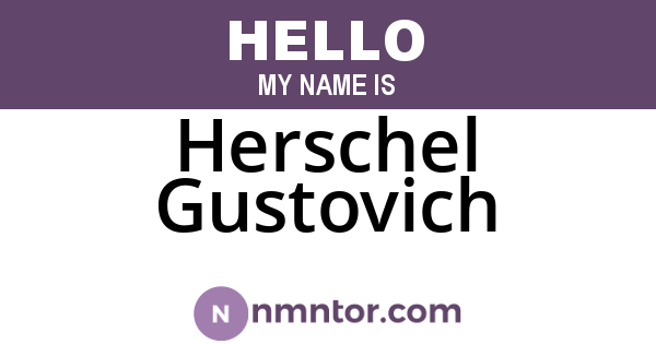 Herschel Gustovich