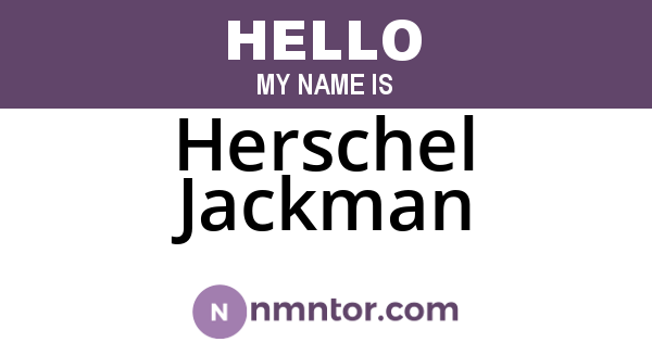 Herschel Jackman