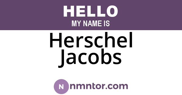 Herschel Jacobs