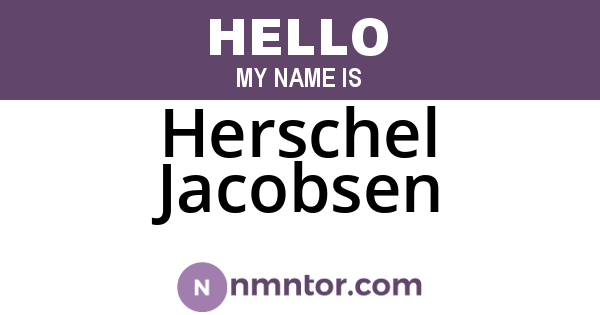 Herschel Jacobsen