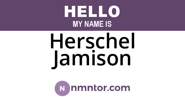 Herschel Jamison