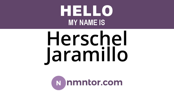 Herschel Jaramillo