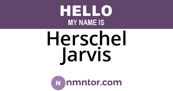 Herschel Jarvis