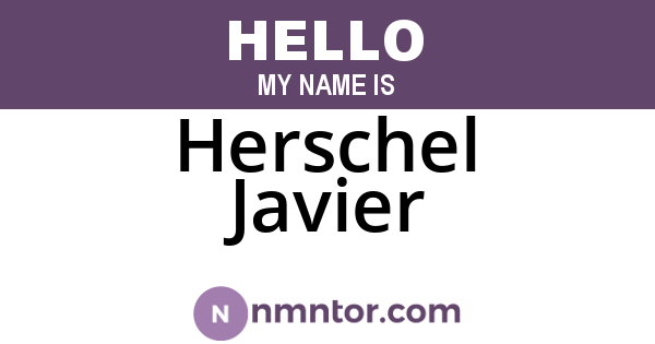 Herschel Javier