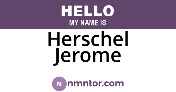 Herschel Jerome