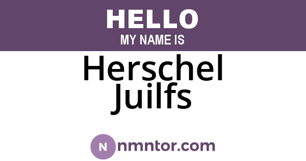 Herschel Juilfs