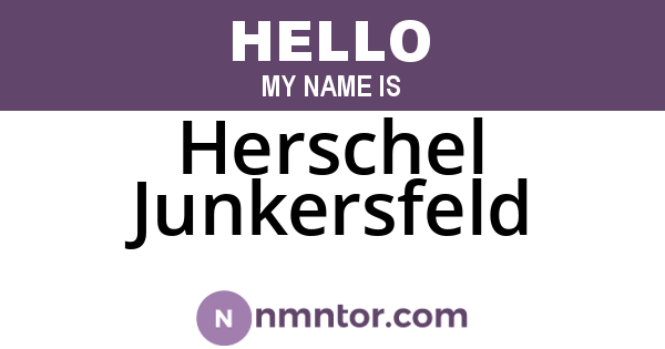 Herschel Junkersfeld