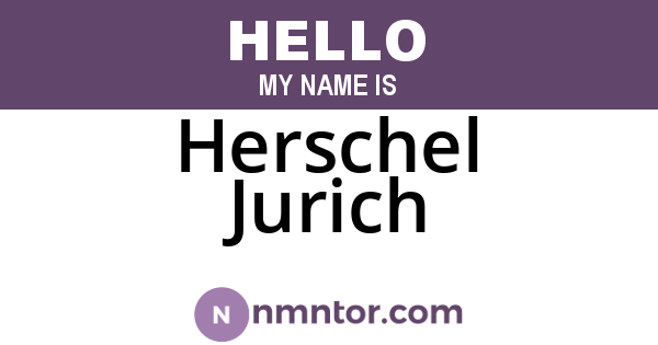 Herschel Jurich