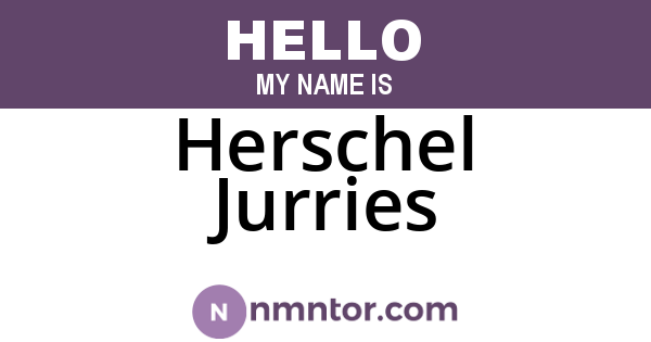 Herschel Jurries