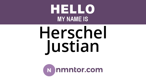 Herschel Justian