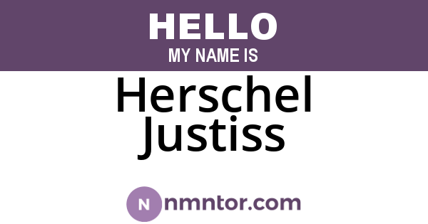 Herschel Justiss