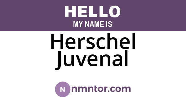 Herschel Juvenal