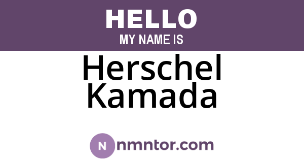 Herschel Kamada