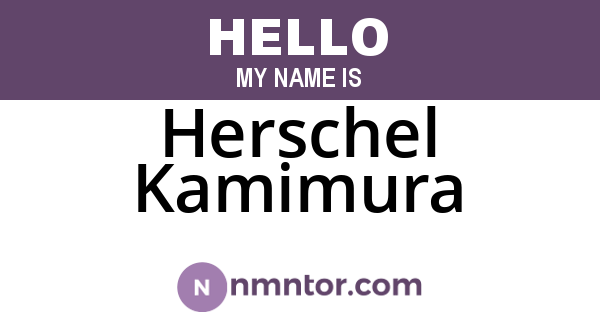 Herschel Kamimura