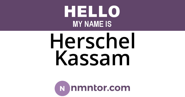 Herschel Kassam