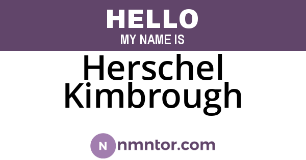 Herschel Kimbrough