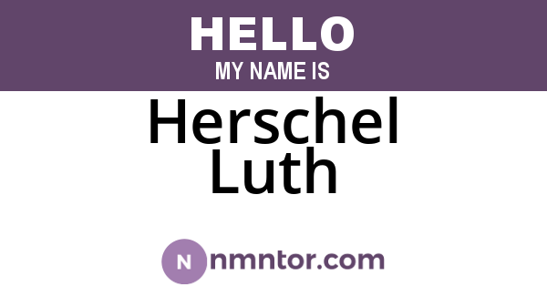 Herschel Luth