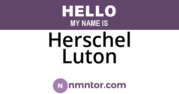 Herschel Luton