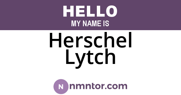 Herschel Lytch