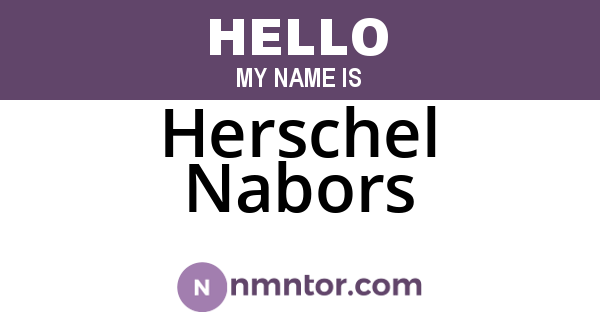 Herschel Nabors