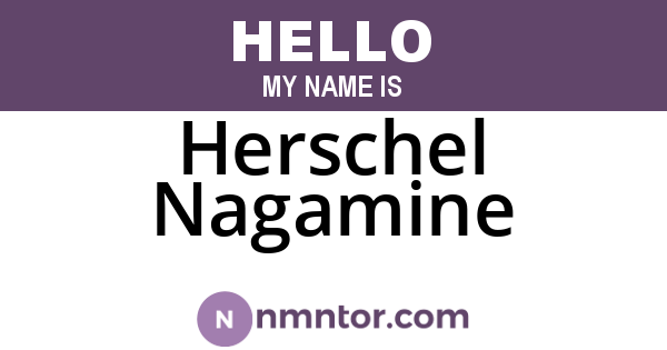 Herschel Nagamine