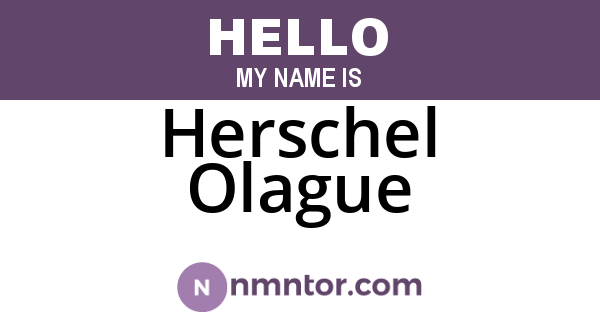 Herschel Olague