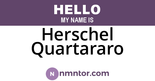 Herschel Quartararo