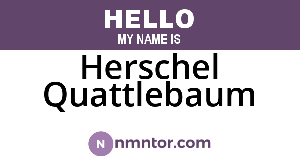 Herschel Quattlebaum