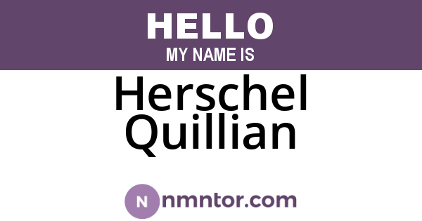Herschel Quillian