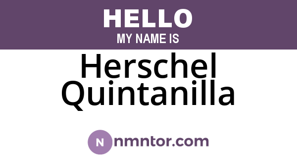 Herschel Quintanilla