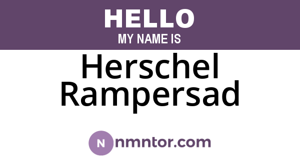 Herschel Rampersad