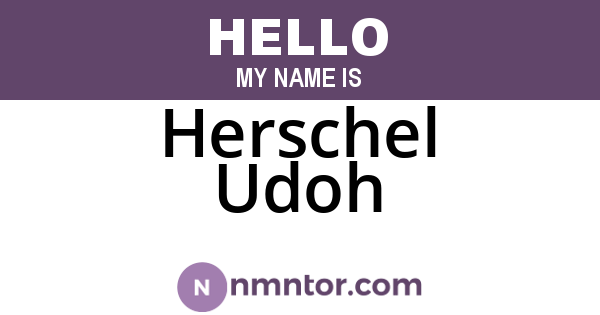 Herschel Udoh