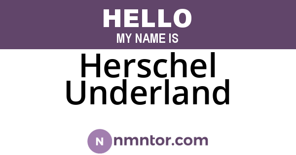 Herschel Underland