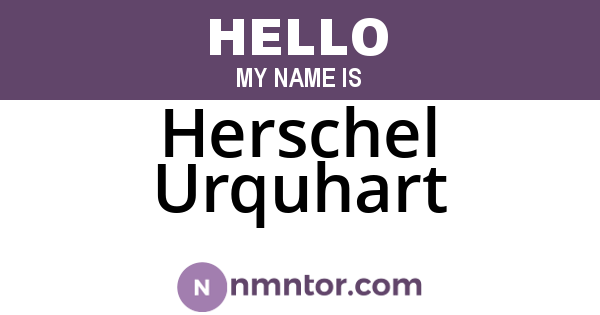 Herschel Urquhart