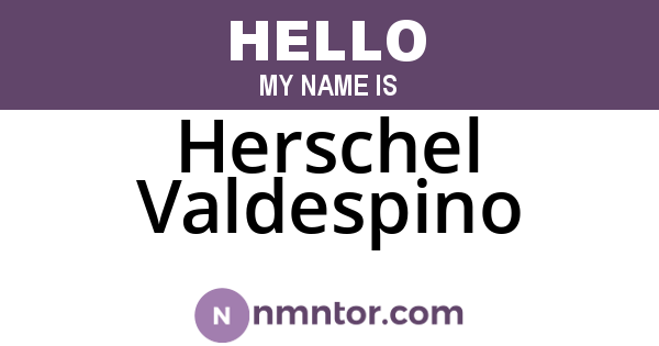 Herschel Valdespino