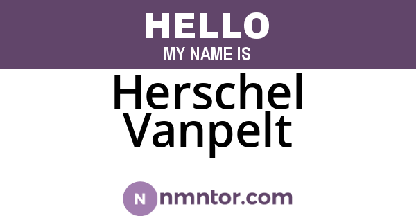 Herschel Vanpelt