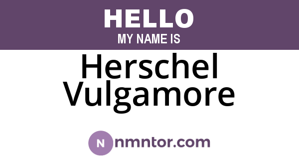 Herschel Vulgamore