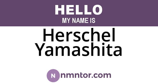Herschel Yamashita
