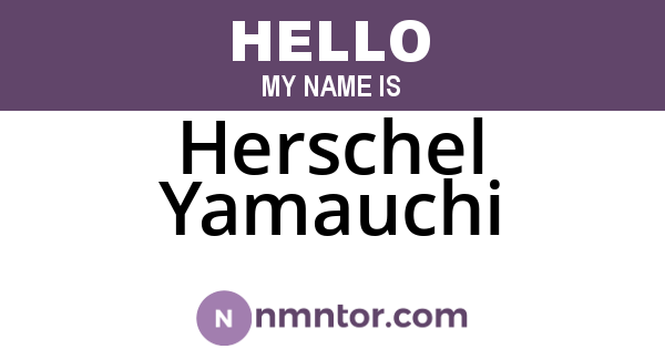 Herschel Yamauchi