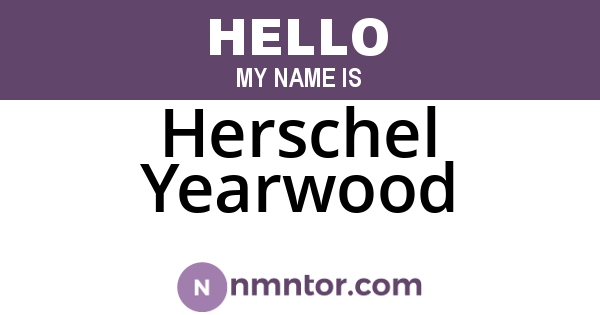 Herschel Yearwood