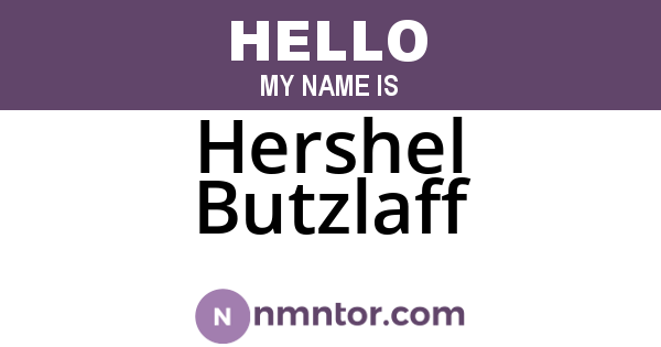 Hershel Butzlaff