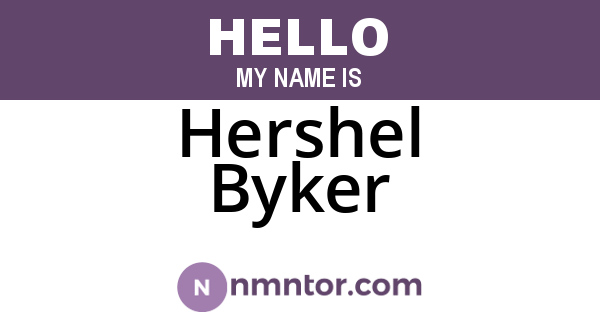 Hershel Byker